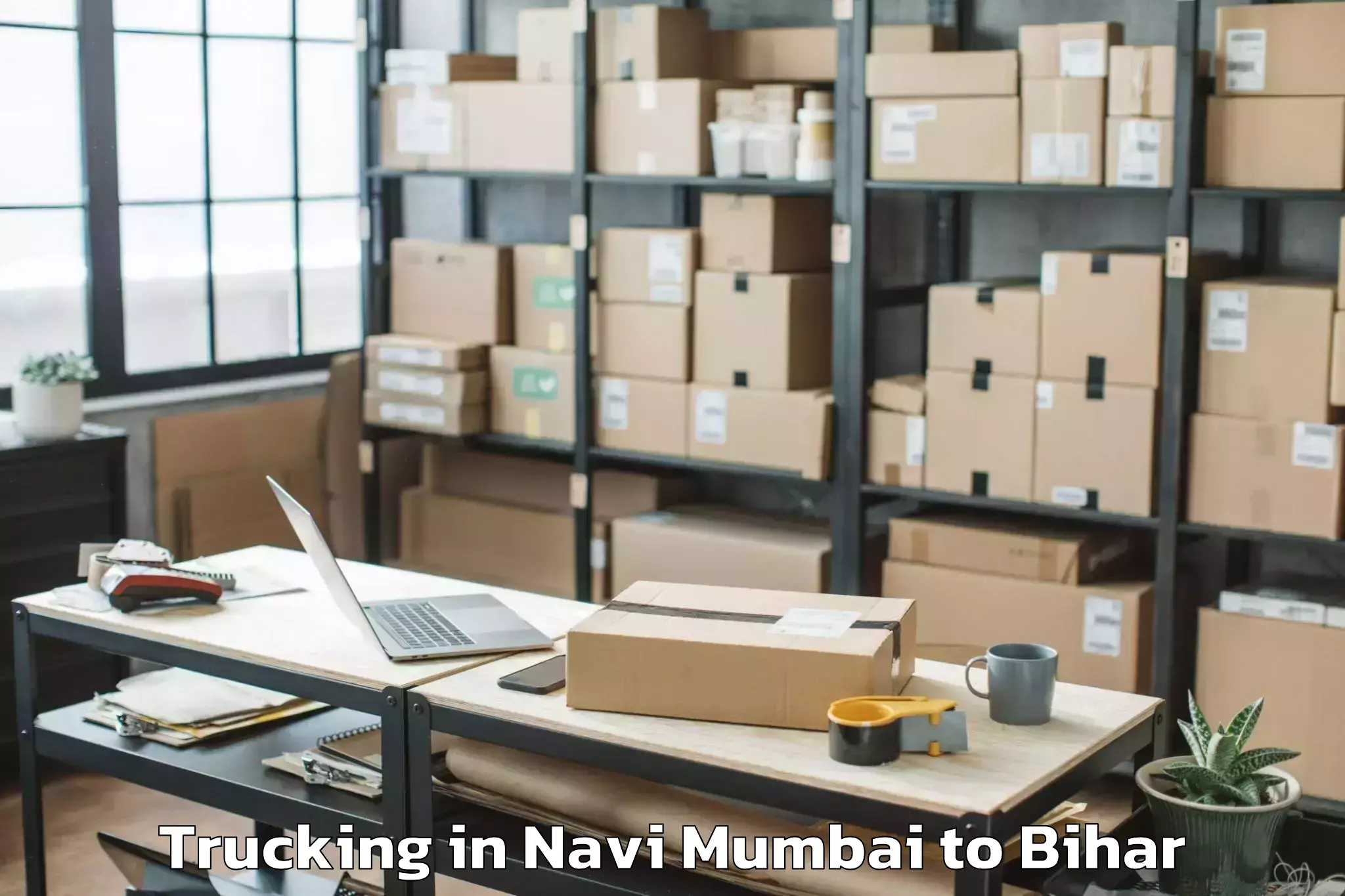 Top Navi Mumbai to Samastipur Trucking Available